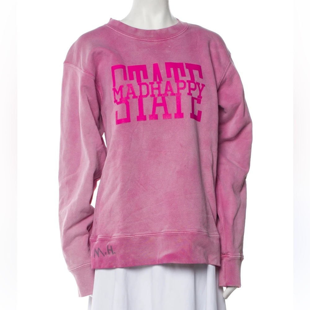 RARE Madhappy 2020 State Crewneck Sweatshirt Pink Fuchsia Large